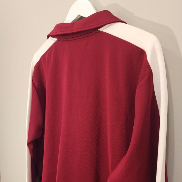 HUDSON Outerwear Men's Track Jacket Red Full Zip Collar - Size L - Picture 4 of 10